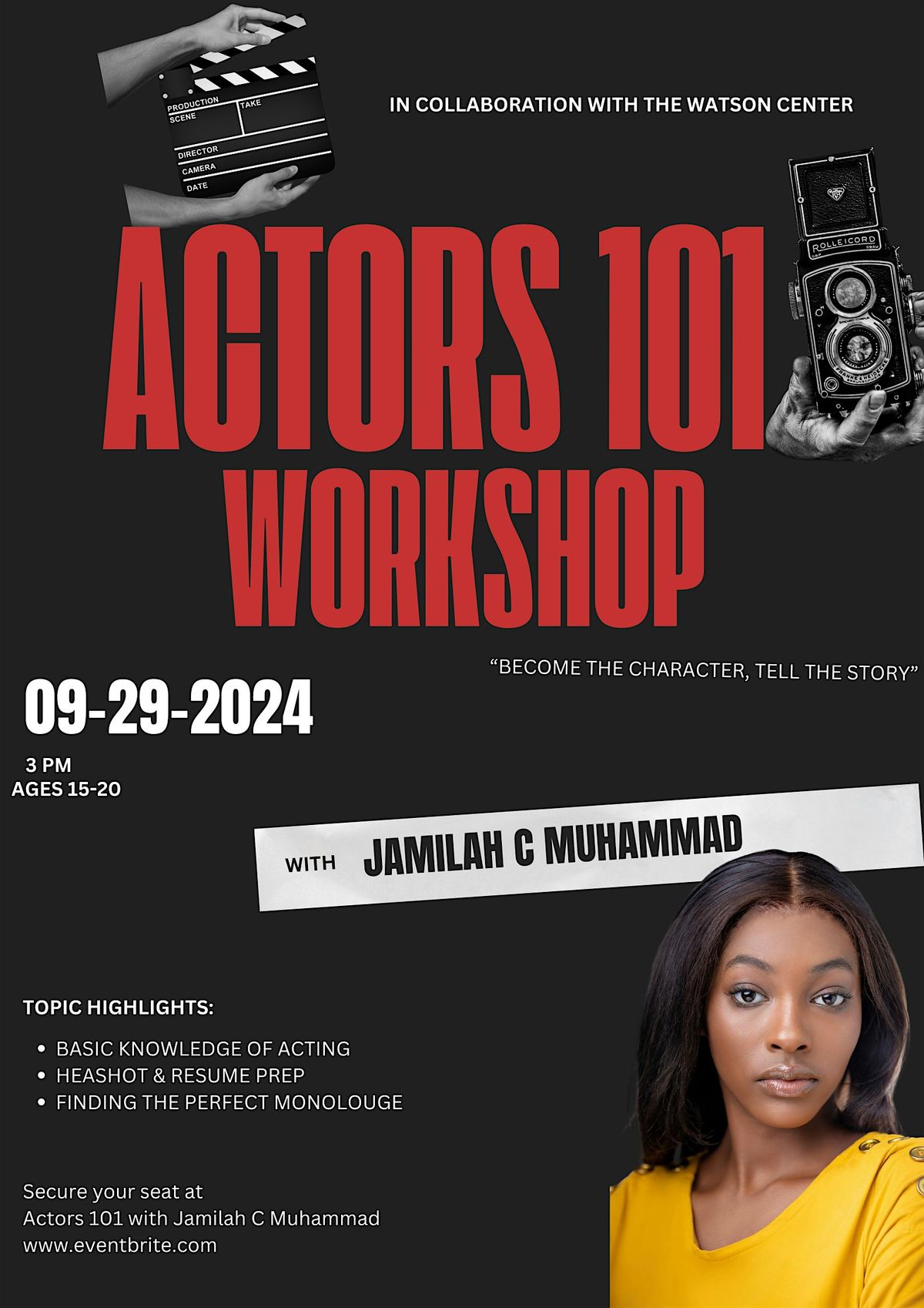 Actors 101 with Jamilah C Muhammad