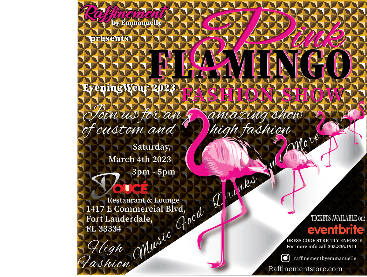 PINK FLAMINGO EVENING WEAR 2023 FASHION SHOW