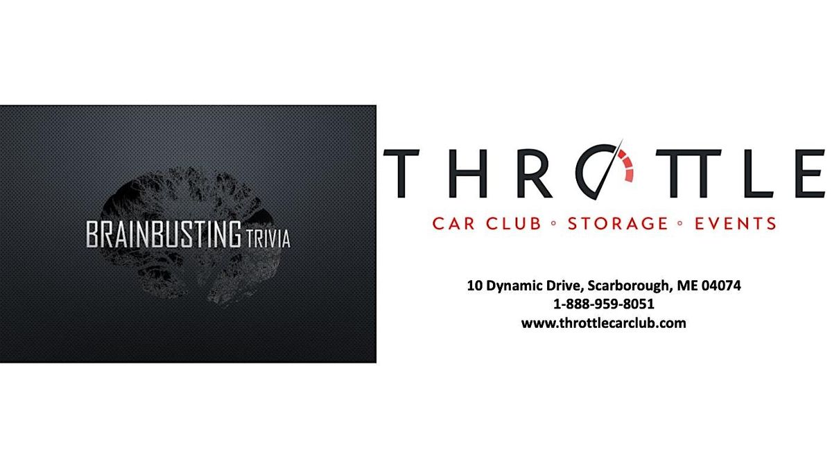 Brainbusting Trivia at Throttle Car Club