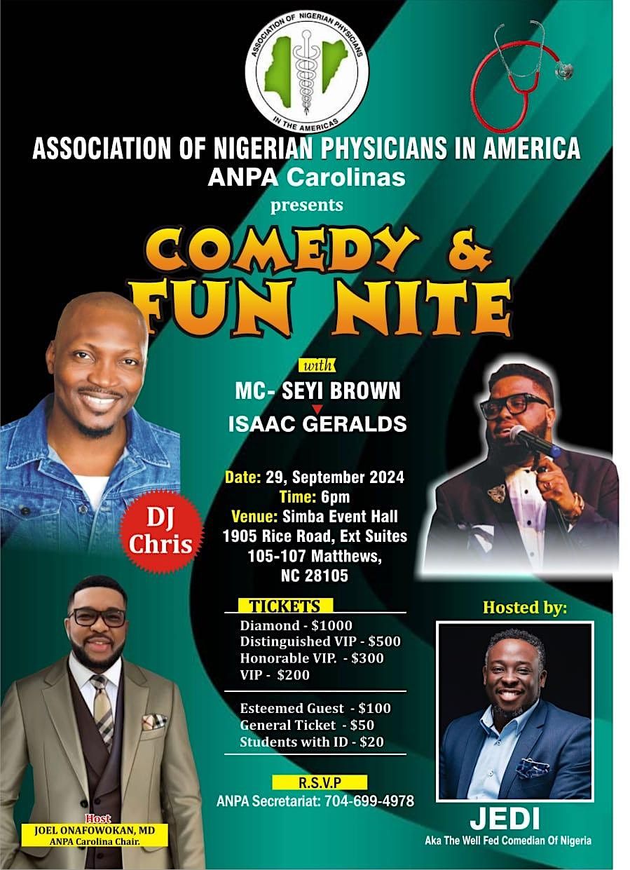 Comedy & Fun Nite By ANPA Carolinas