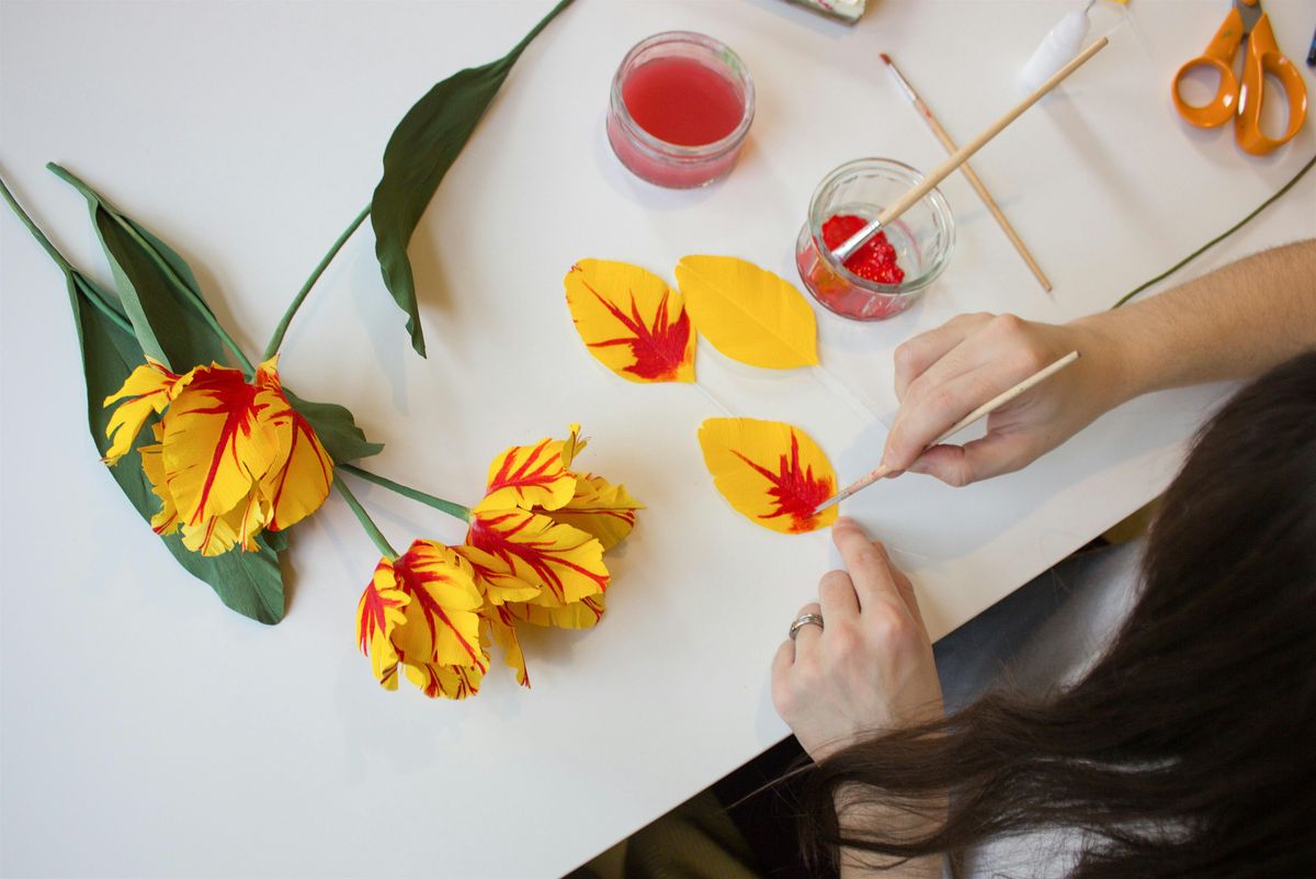 Flaming Parrot Paper Tulip Workshop With Olivia Joy Flowers