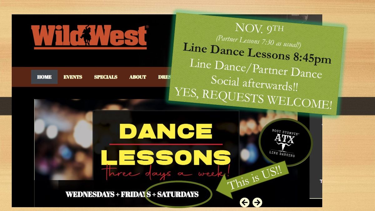 Wild West Saturday Line Dancing!!