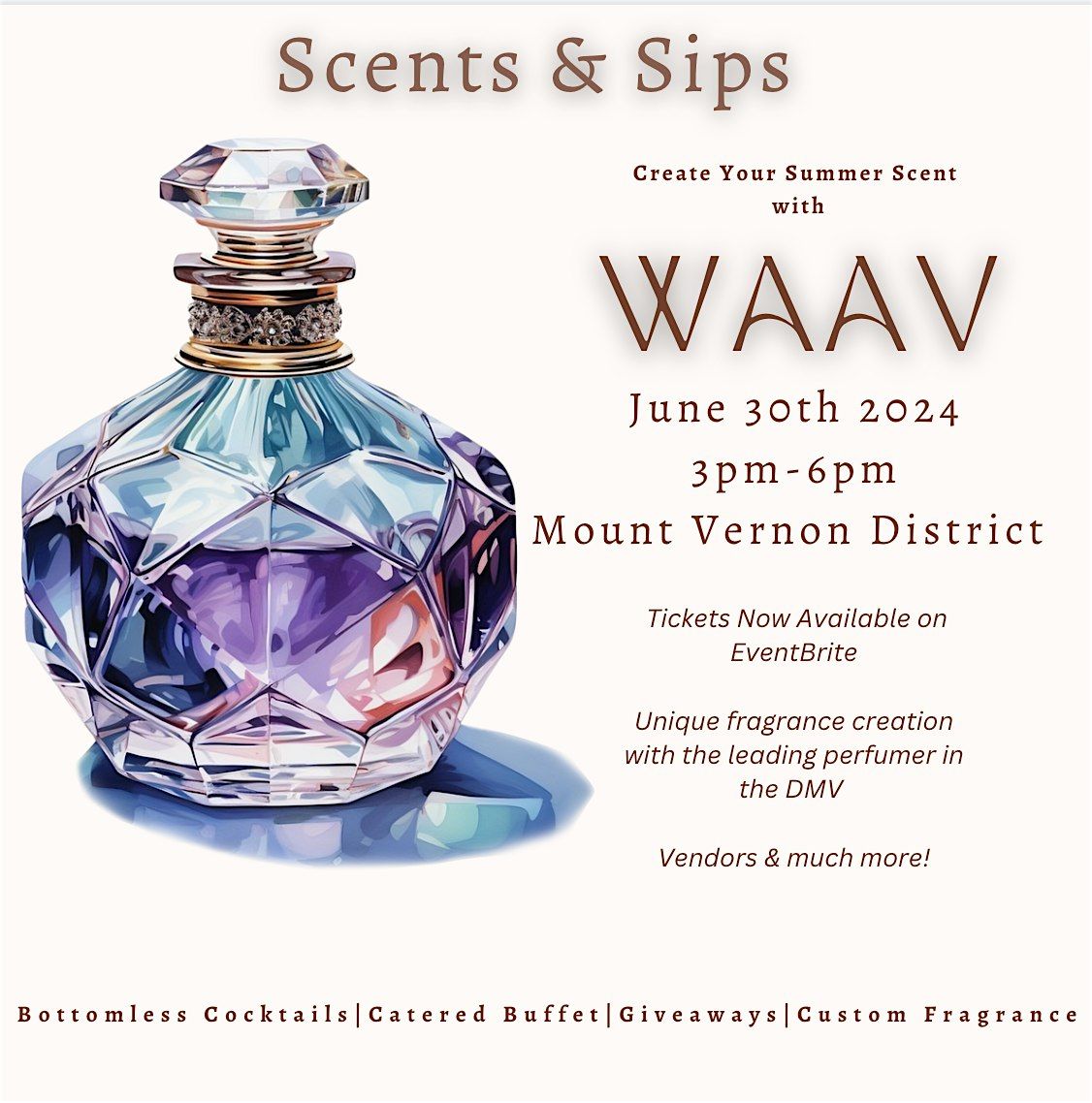 Scents & Sips: A Fragrance Crafting Experience with WAAV
