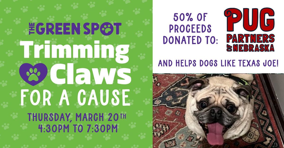 Omaha Pet Nail Trims Benefitting Pug Partners Nebraska: "Trimming Claws For A Cause"