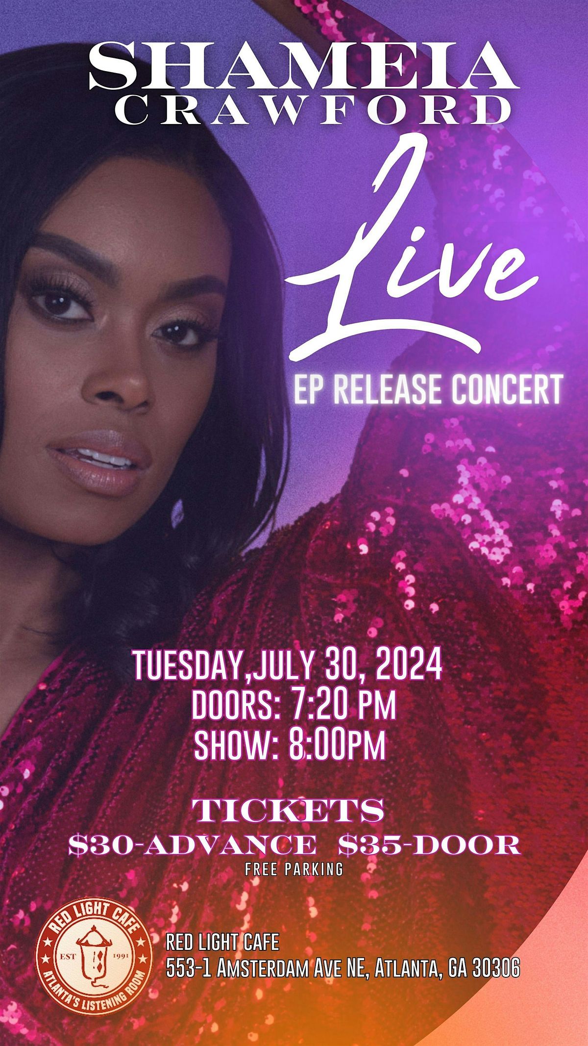 Shameia Crawford LIVE! EP Release Concert
