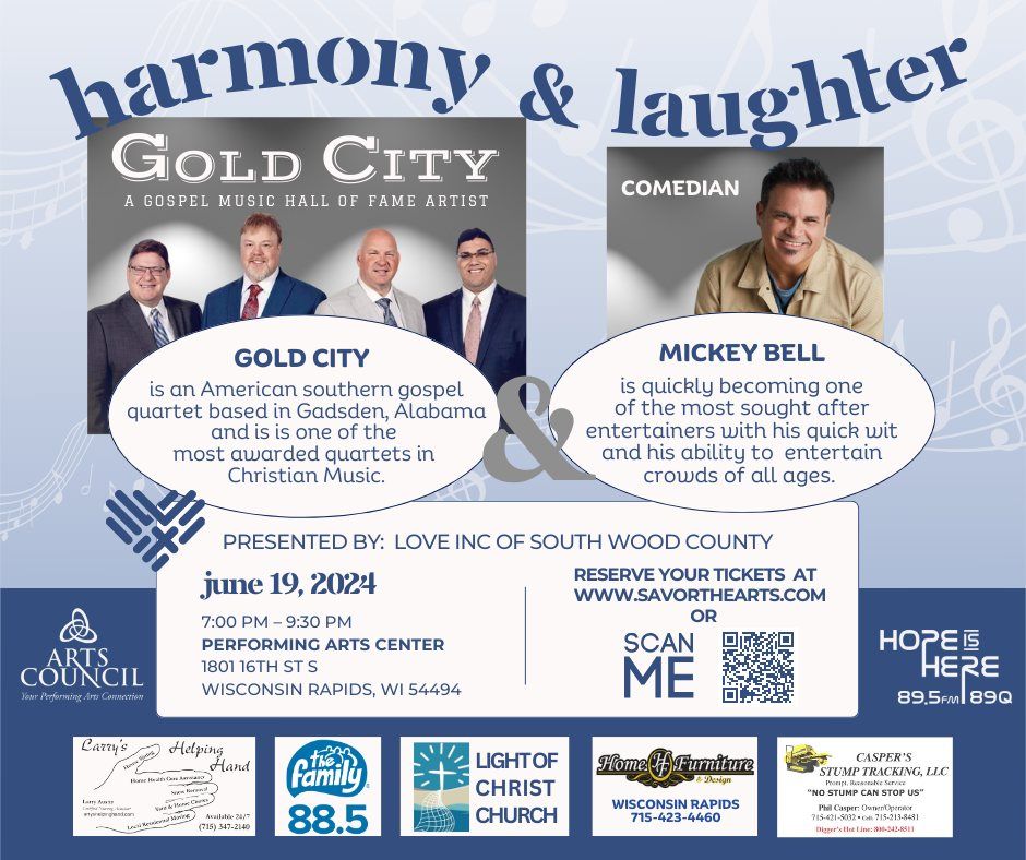 Love Inc of South Wood County Presents: Harmony and Laughter 