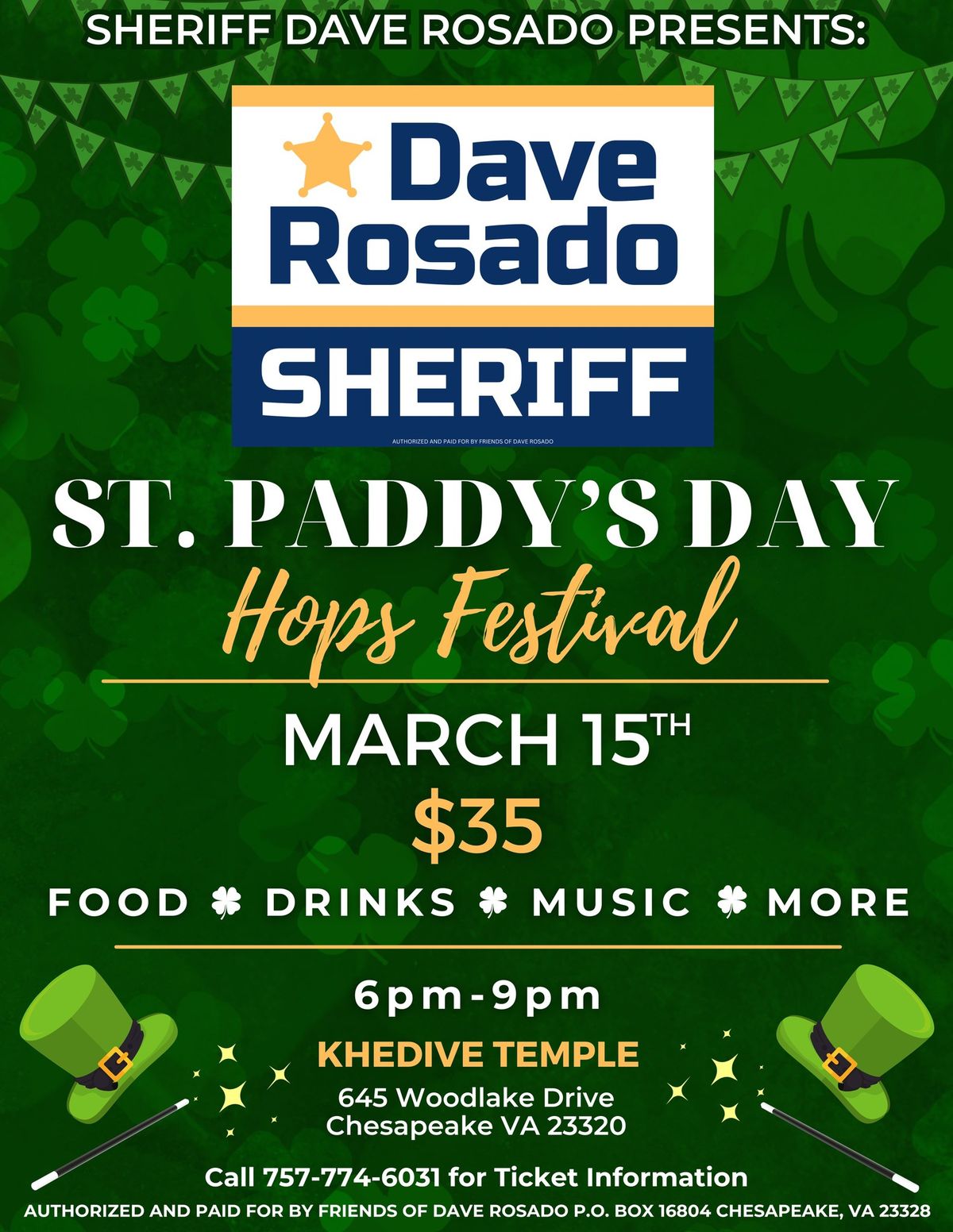 ST. PADDY\u2019S DAY HOPS FESTIVAL 