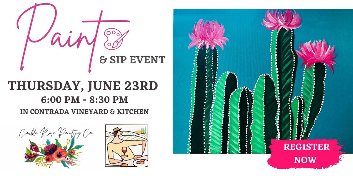 Paint & Sip Event at In Contrada Vineyard