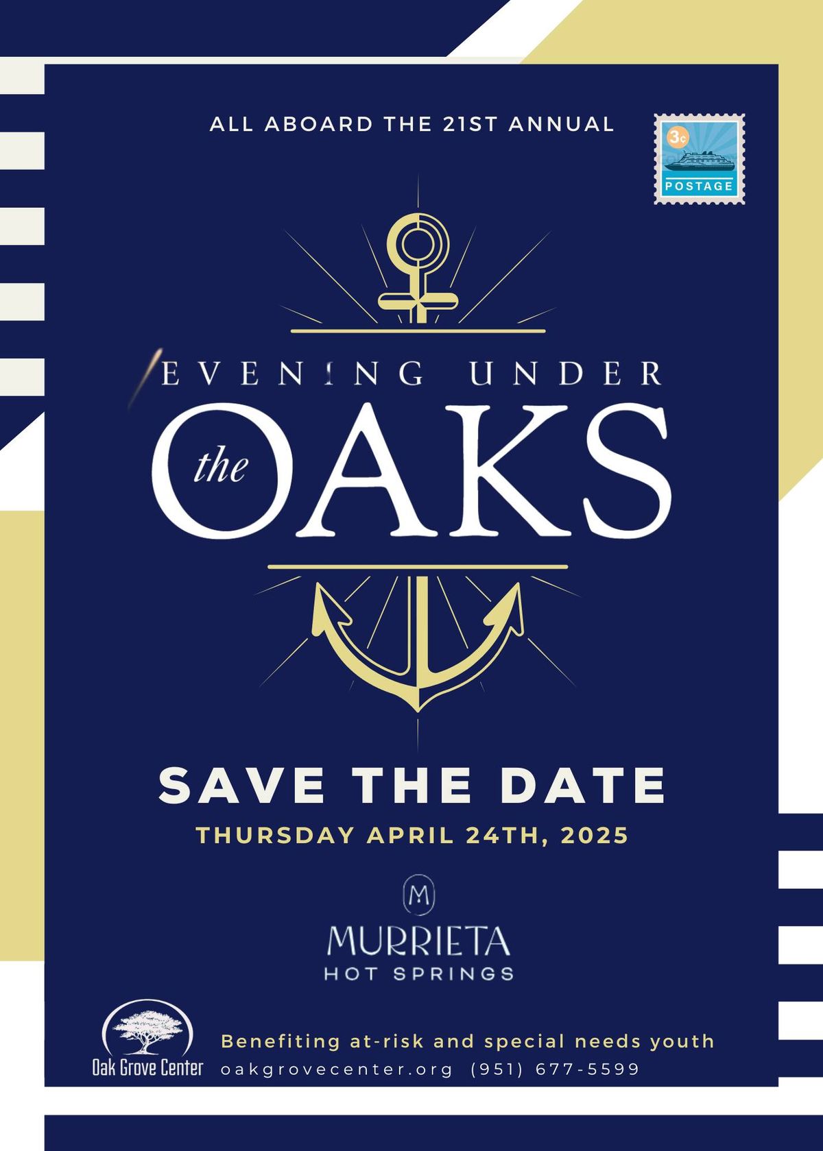 21st Annual Evening Under the Oaks: All Aboard the Love Boat!