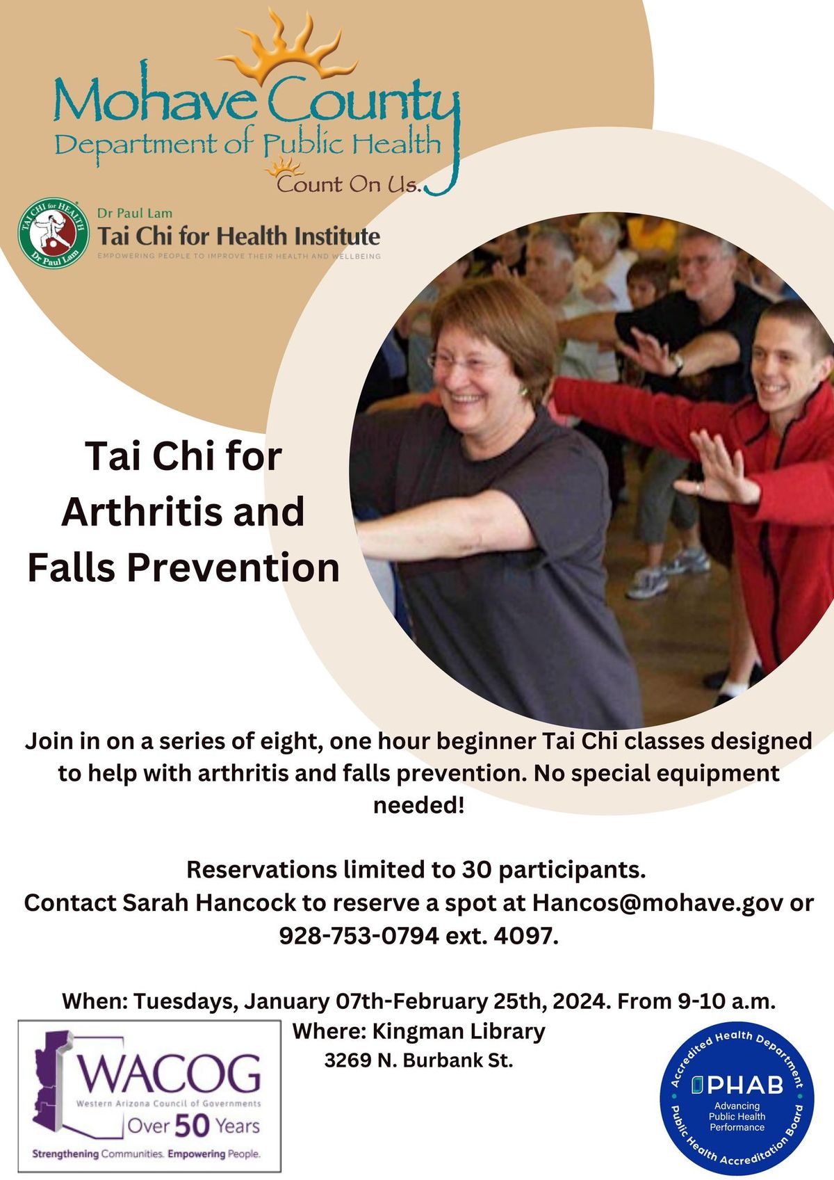 Tai Chi for Arthritis & Falls Prevention - Kingman 