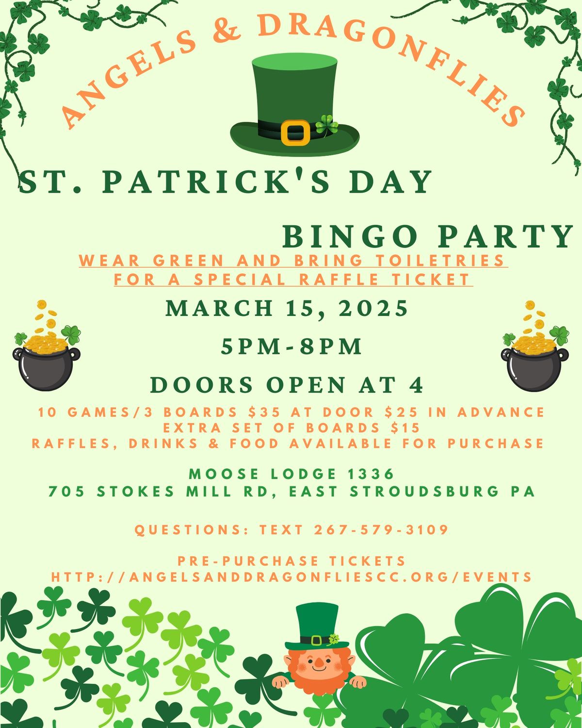 St. Patrick's Day Bingo Fundraiser