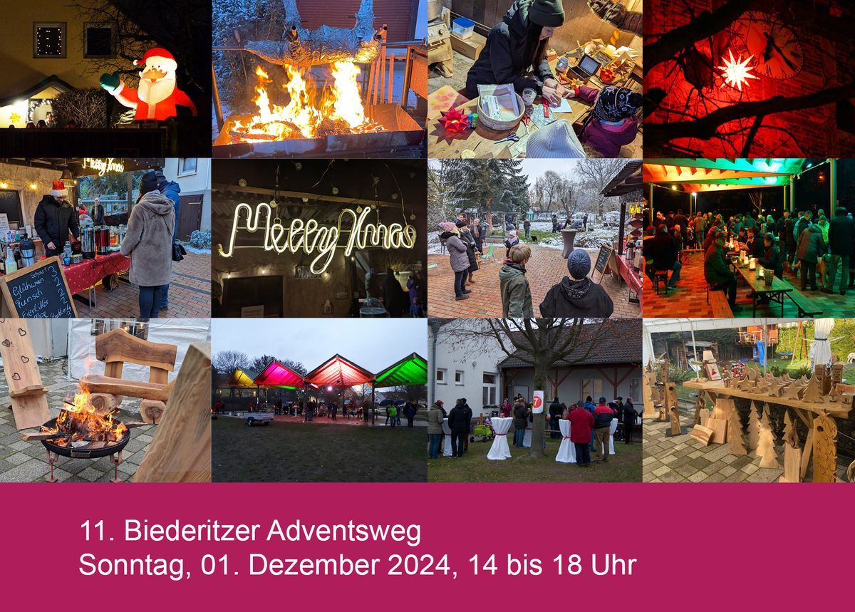 11. Biederitzer Adventsweg am 01. Dezember 2024