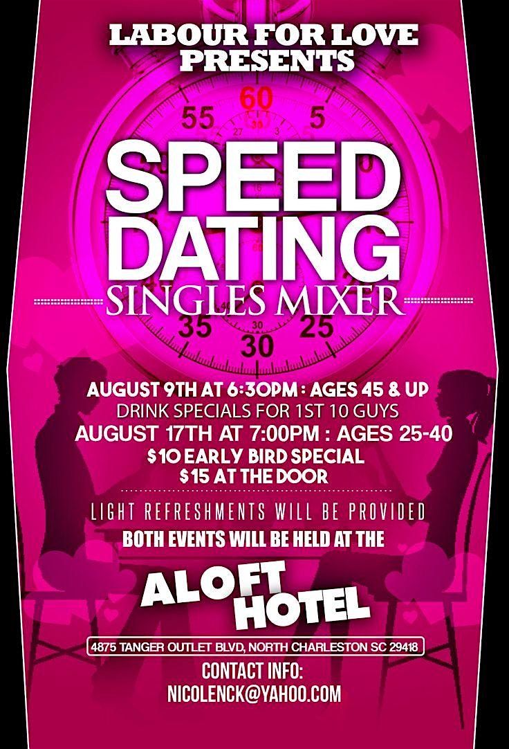 Singles Speed Dating 50 to 65 years of age.   Men and Women  SINGLES MIXER