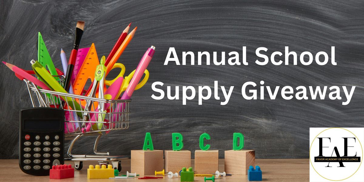 Back to School : School Supply Giveaway