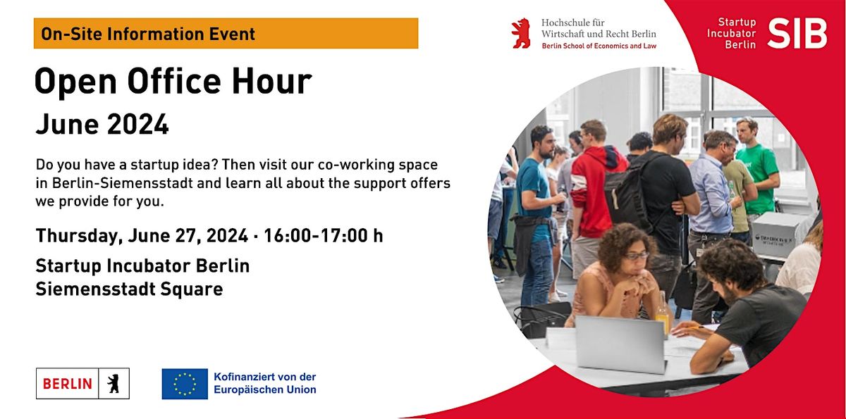 Do you have a startup idea? Come to the Open Office Hour - June 2024