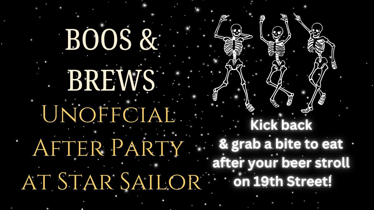 Boos & Brews Unofficial After Party at Star Sailor