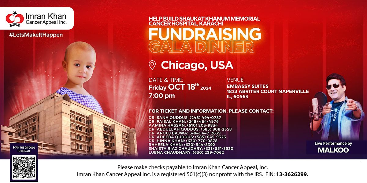 Shaukat Khanum Fundraising Gala Dinner in Chicago, USA