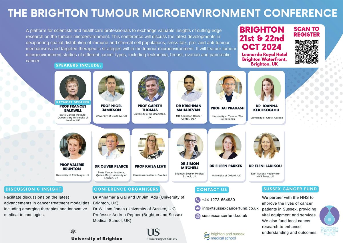 The Brighton Tumour Microenvironment Conference - 21st-22nd October 2024