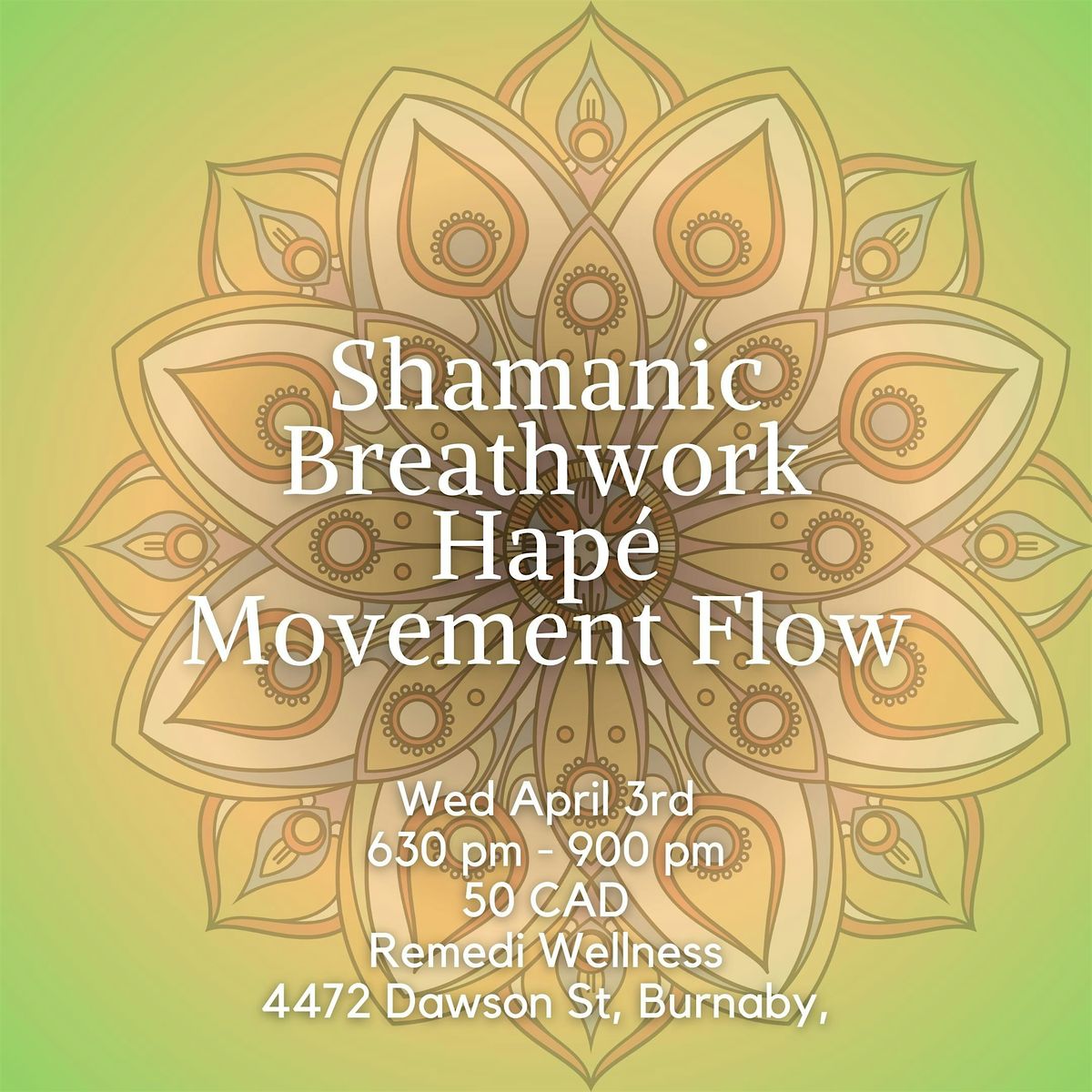 Breathwork, Hape & Movement and flow with Kamel