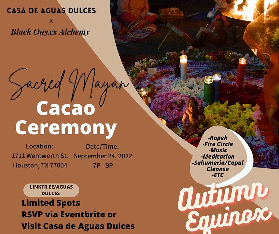 Sacred Mayan Cacao Ceremony: Autumn Equinox