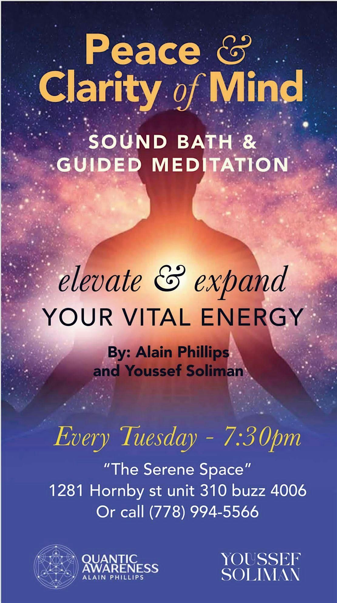 Peace & Clarity of Mind (sound bath and guided meditation )