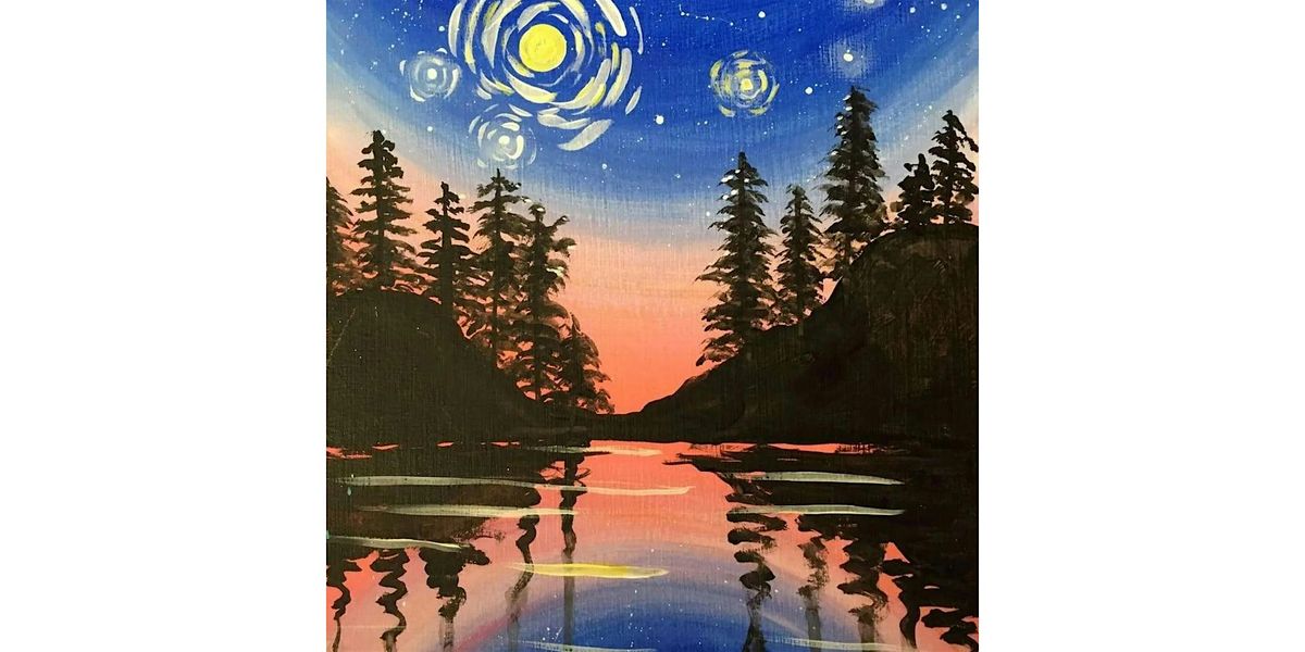 Shooting Stars Over the Lake - Paint and Sip by Classpop!\u2122