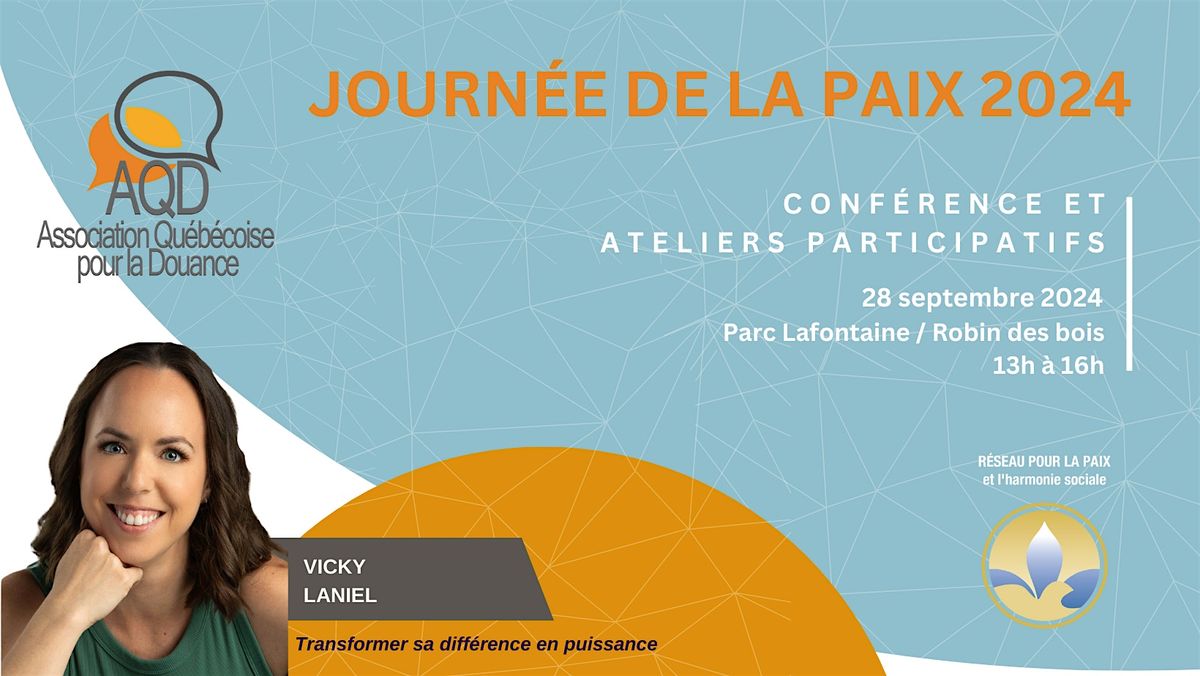 Conf\u00e9rence de la paix - La douance : Naviguer \u00e0 travers les d\u00e9fis