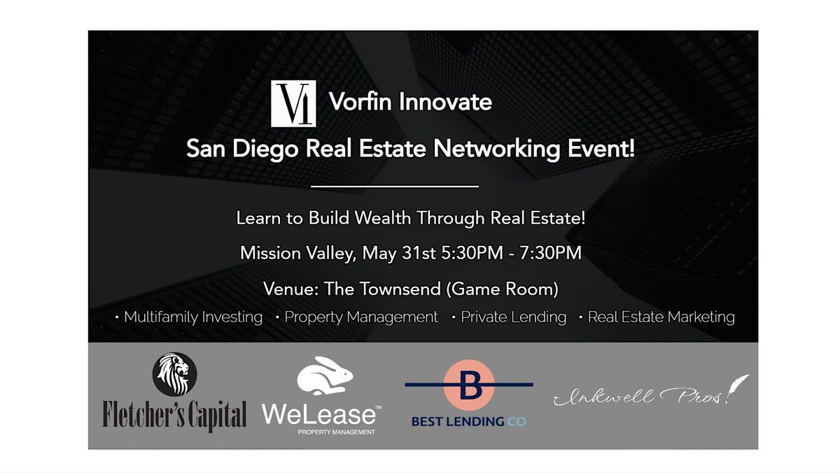 San Diego Real Estate Networking Event