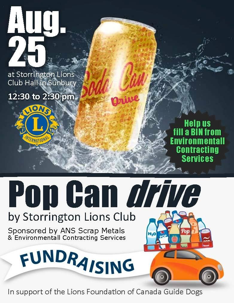 Pop Can Drive in Storrington District