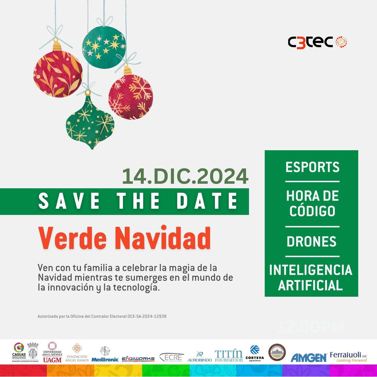 Verde Navidad en el C3Tec