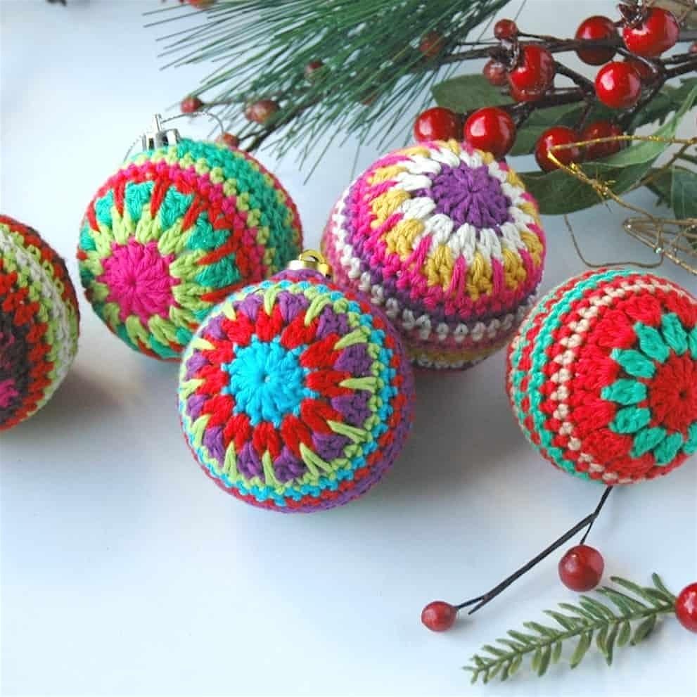 Crochet Christmas tree decorations