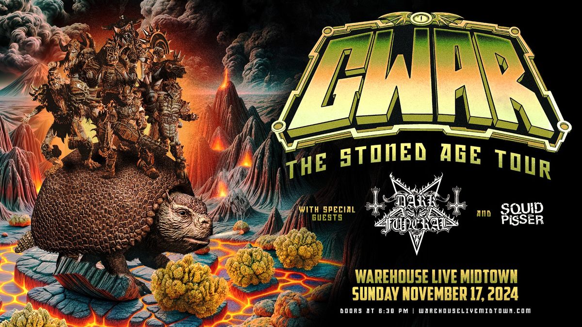 GWAR: The Stoned Age Tour at Warehouse Live Midtown Sunday November 17, 2024