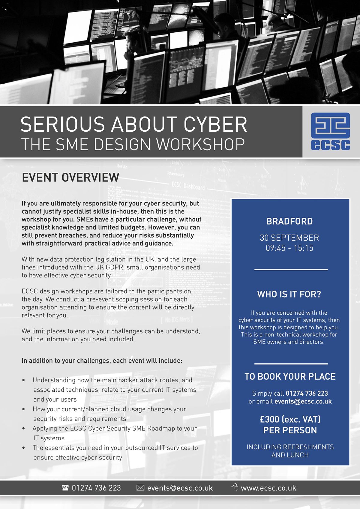 SERIOUS ABOUT CYBER - THE SME DESIGN WORKSHOP
