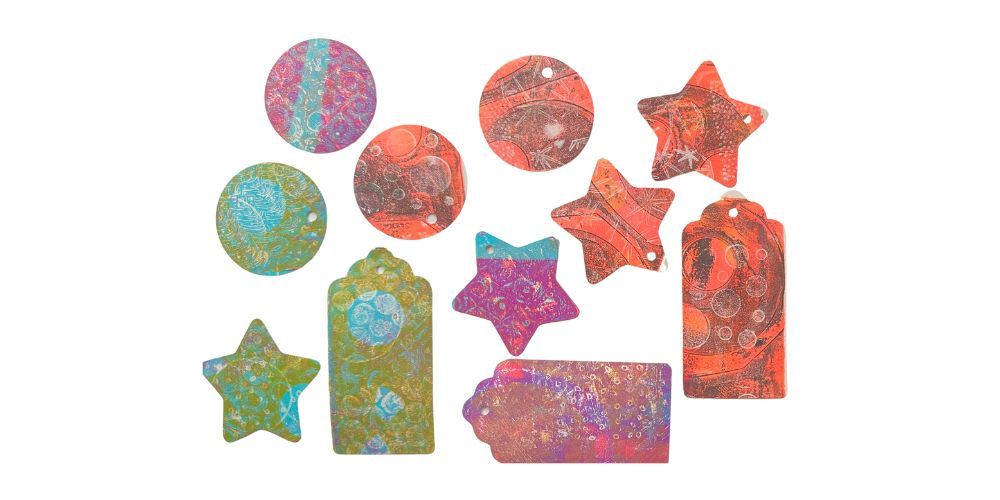 Gelli Plate: Cards, gift tags and mounted prints - Half Day Workshop with Lisa Tank