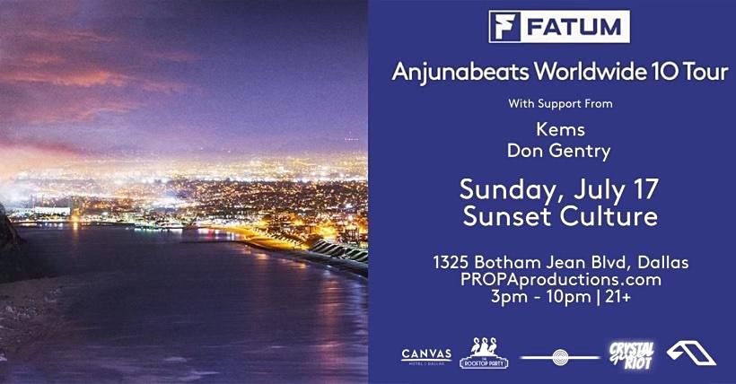 Anjunabeats Worldwide 10 Tour w\/ Fatum