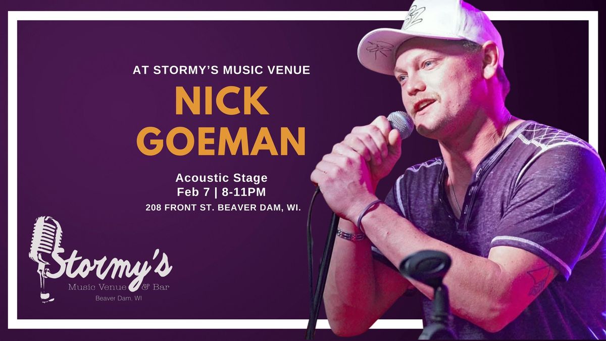 Nick Goeman on Stormy's Acoustic Stage!