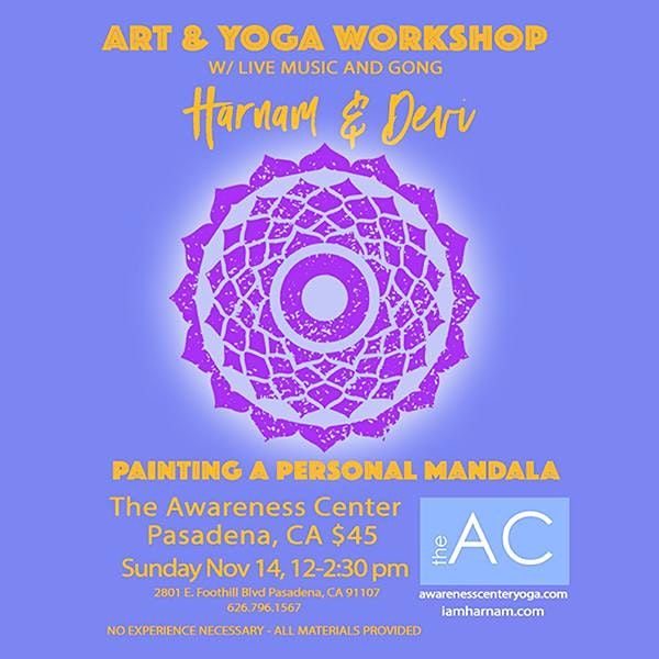 Art & Yoga Workshop: Creating a Personal Mandala with Harnam