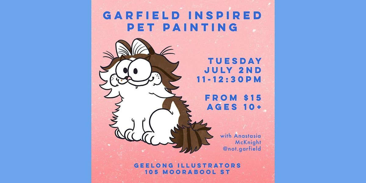 Garfield Inspired Pet Painting