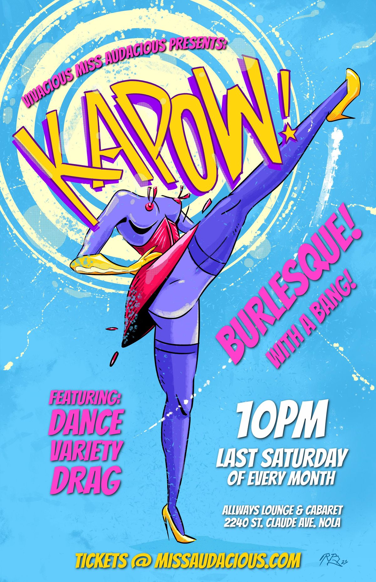 KAPOW Burlesque, Drag & Variety with a BANG!, The AllWays Lounge