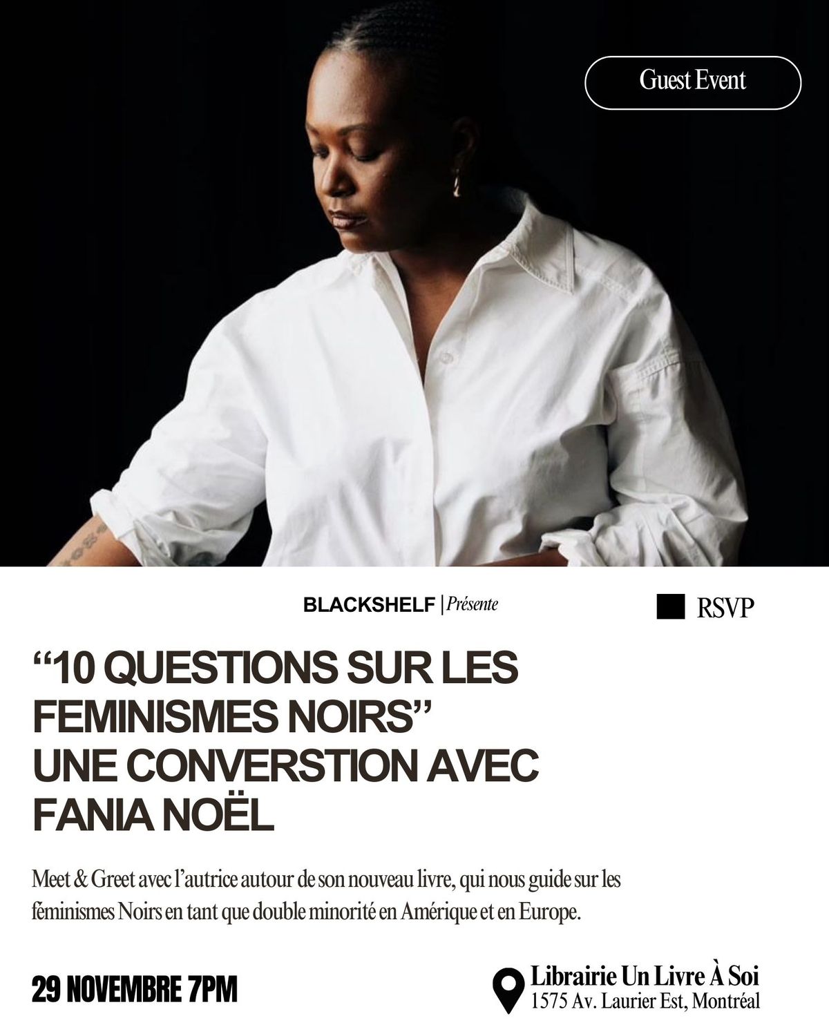 RSVP | "10 Questions Sur Les F\u00e9minismes Noirs" Une Conversation Avec Fania No\u00ebl