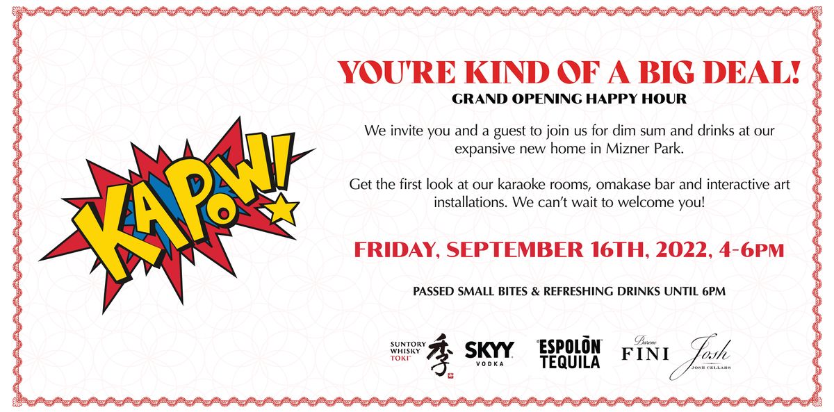 VIP Grand Opening Happy Hour