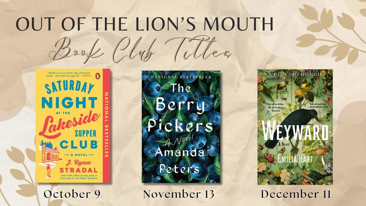 Out of the Lion's Mouth Book Club