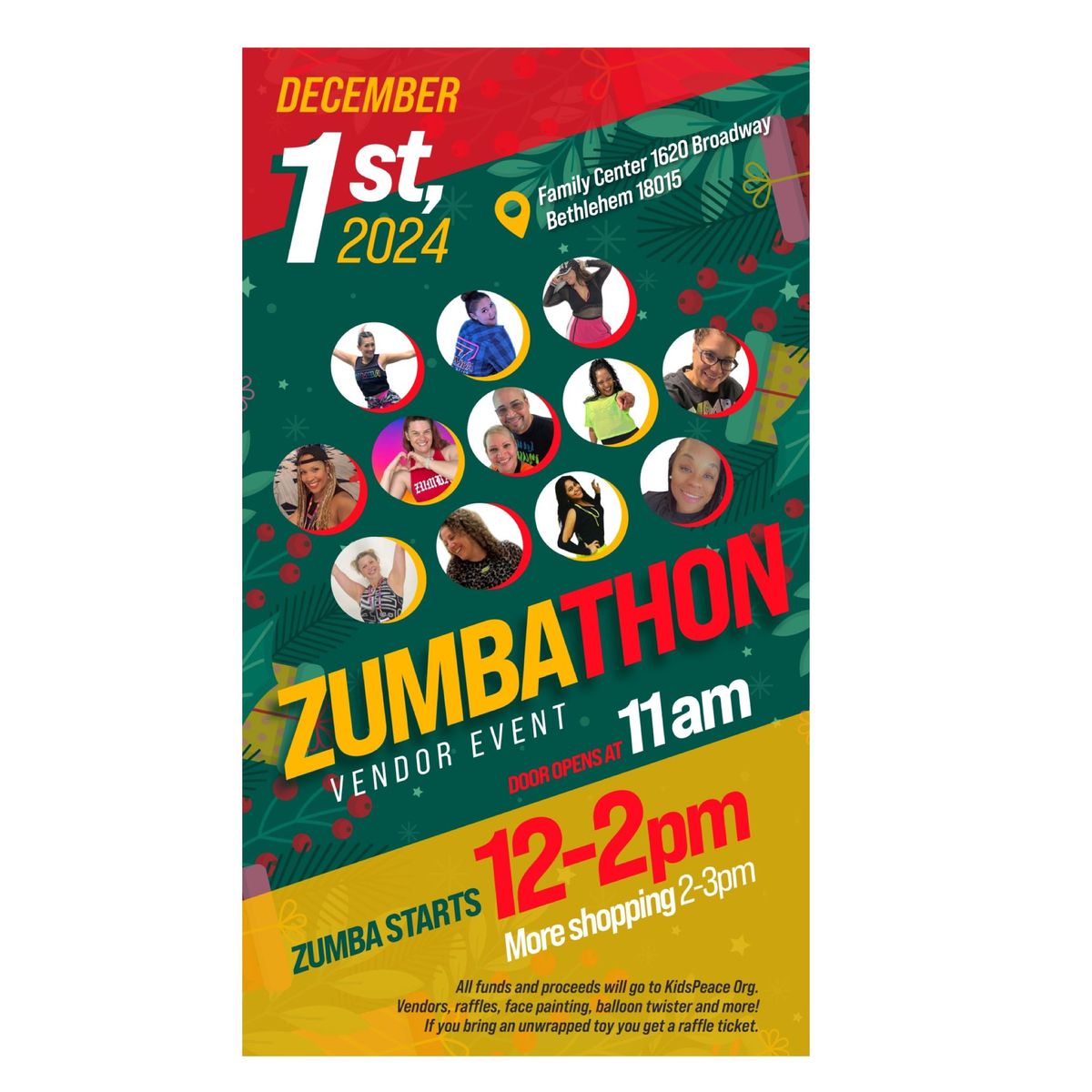 2nd Annual Zumbathon and Holiday Vendor Event for KidsPeace 