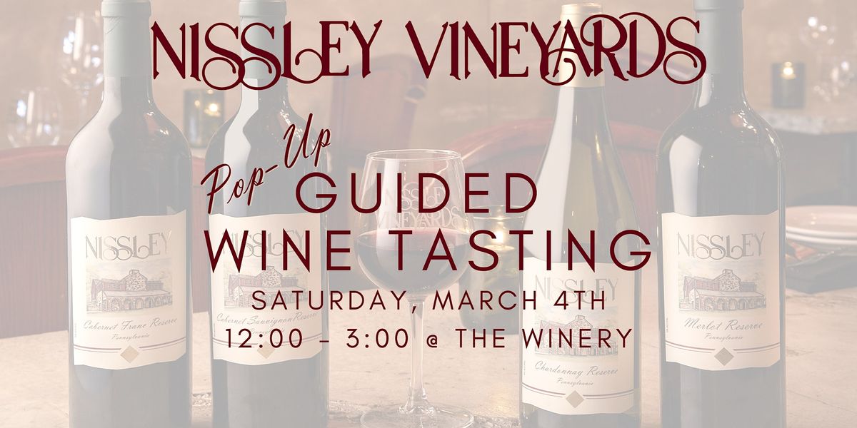 Pop-Up Guided Wine Tasting