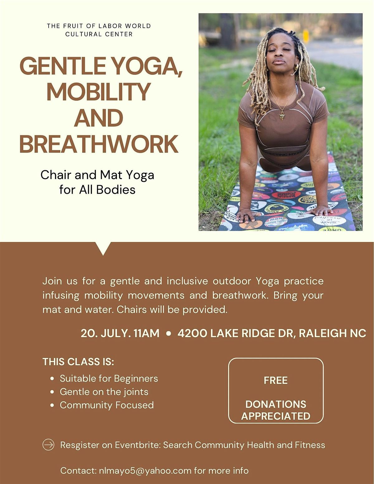 Yoga that's Suitable for All, Gentle on the Joints & Community Focused