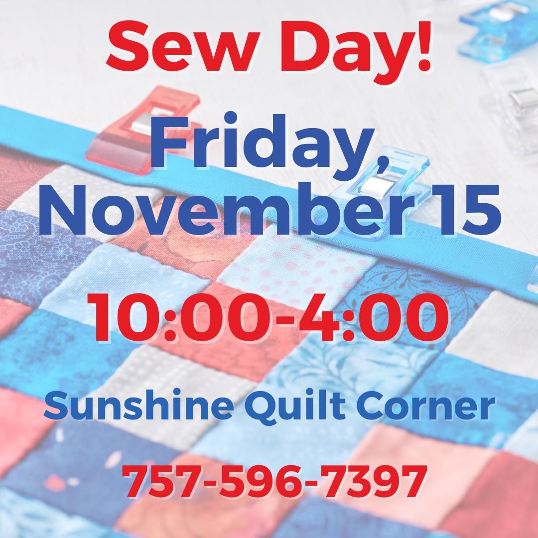 NOVEMBER SEW DAY