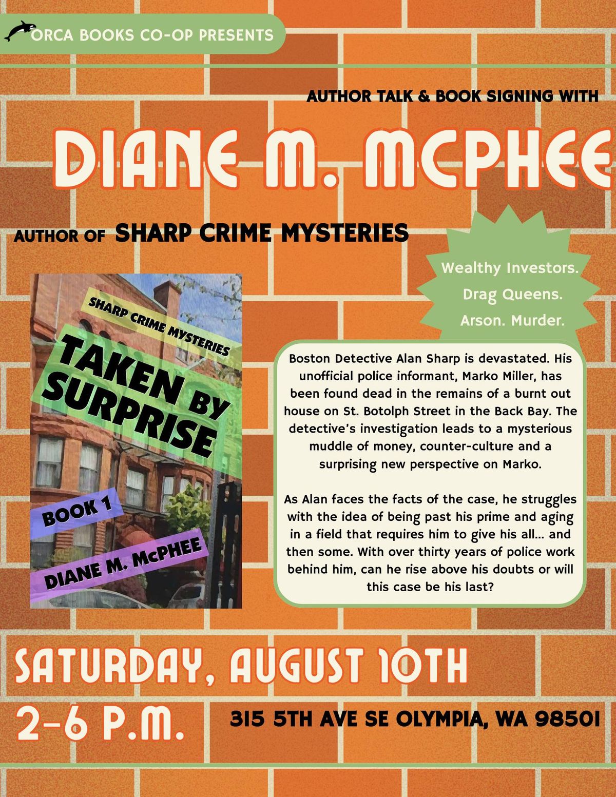 Author Talk and Signing with Diane M McPhee