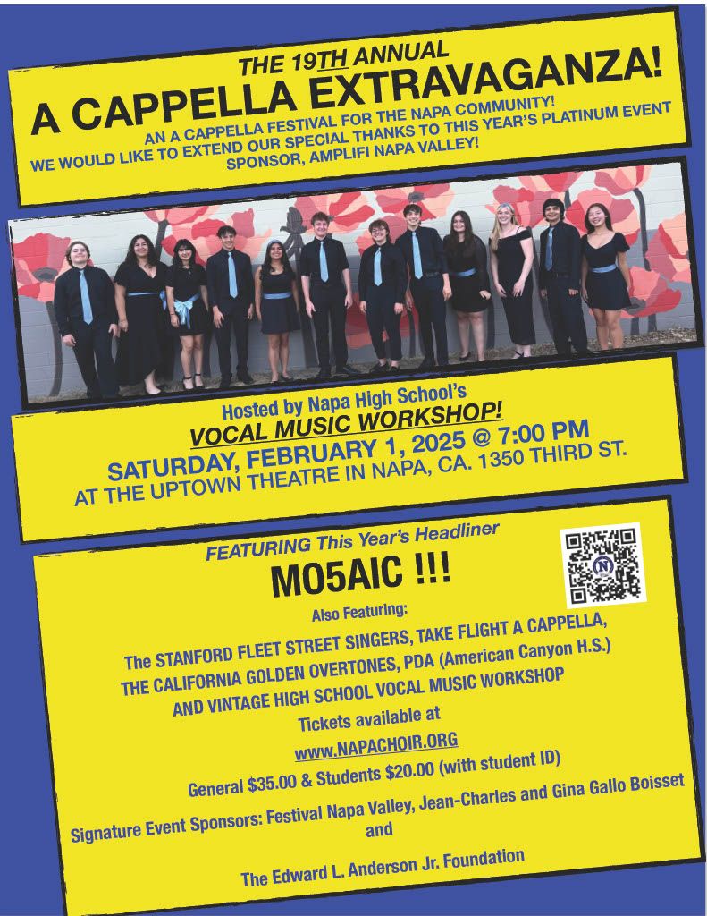 THE 19TH ANNUAL  A CAPPELLA EXTRAVAGANZA!