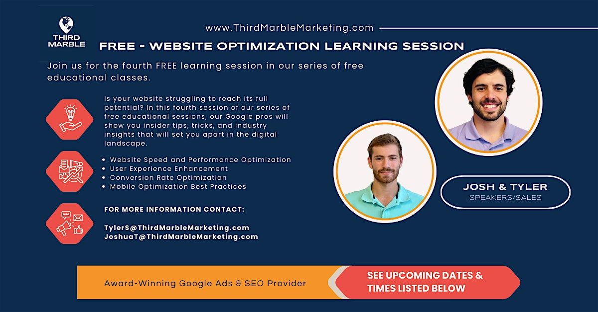 Website Optimization Learning Session