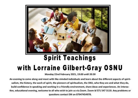 Spirit Teachings with Lorraine Gilbert-Gray OSNU